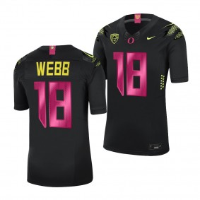 Spencer Webb Oregon Ducks Stomp Out Cancer Black Alternate Limited Jersey