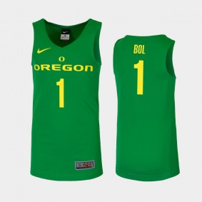 Oregon Ducks Bol Bol #1 Jersey Green Replica College Basketball Jersey - Men's