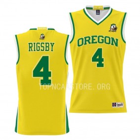 Oregon Ducks Brennan Rigsby NIL Pick-A-Player Basketball Jersey Gold