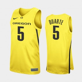 Oregon Ducks Chris Duarte Jersey Replica College Basketball Men's Jersey - Yellow