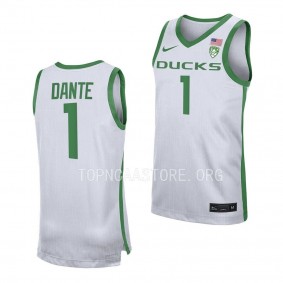 N'Faly Dante Oregon Ducks 2022-23 Replica Basketball Jersey - White