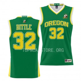 Nathan Bittle Oregon Ducks NIL Pick-A-Player Basketball Jersey - Green