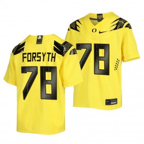 Oregon Ducks Vapor Fusion Alex Forsyth Yellow Replica Football Jersey