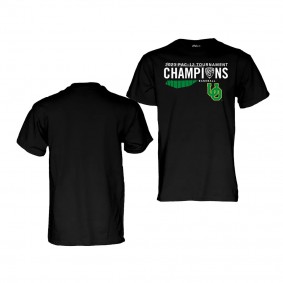 Oregon Ducks 2023 PAC-12 Baseball Champions Black T-Shirt - Unisex