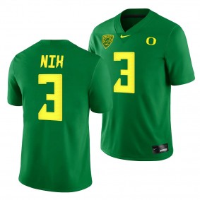 Oregon Ducks Bo Nix College Football Jersey Green 2021-22 Jersey