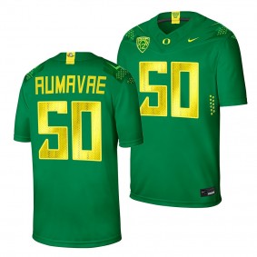 Popo Aumavae Oregon Ducks College Football Green Home Jersey