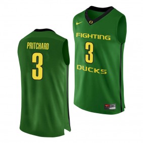 Oregon Ducks Payton Pritchard #3 Jersey Apple Green 333210 Authentic College Basketball Jersey - Men's