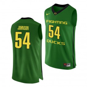 Oregon Ducks Will Johnson #54 Jersey Apple Green 333212 Authentic College Basketball Jersey - Men's